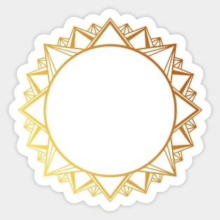 Mandala Love - Sunburst Sticker